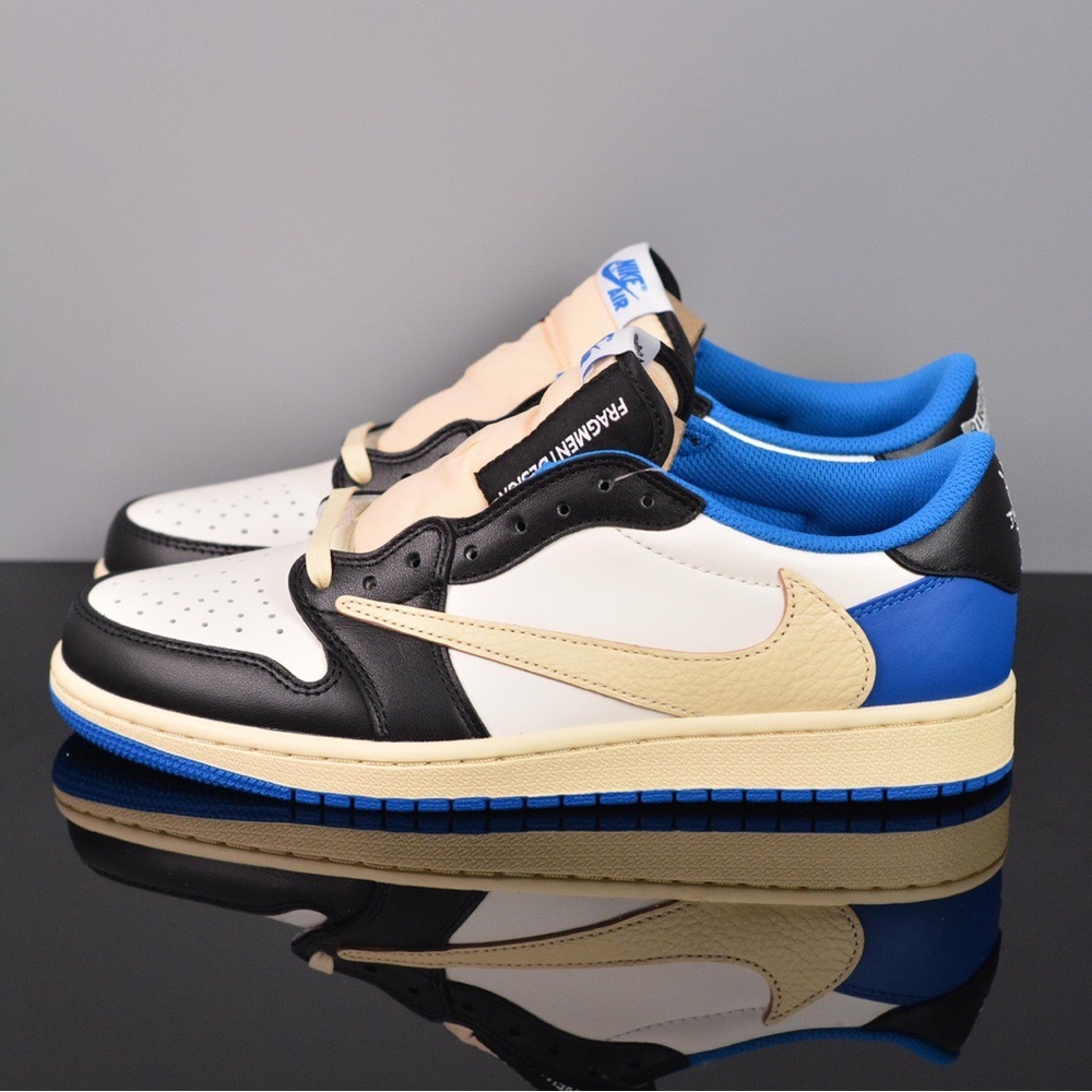 Travis Scott X Air Jordan 1 Low Fragment Design